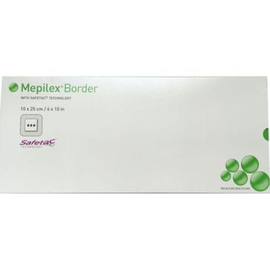 Mepilex Border 295850 | 4 x 10 Inch Foam Dressing - Molnlycke