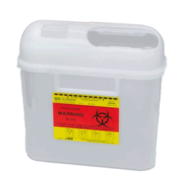 5.4 Quart Pearl BD Sharps Container Side Entry 305444