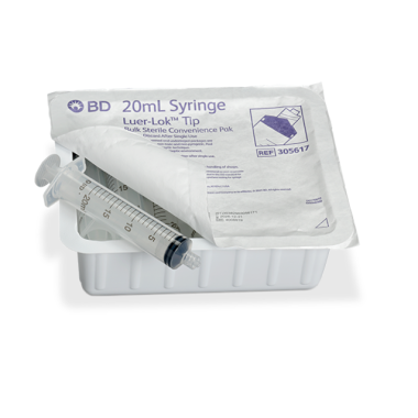 BD 20 mL Luer-Lok Tip Syringe Convenience Pak - 305617