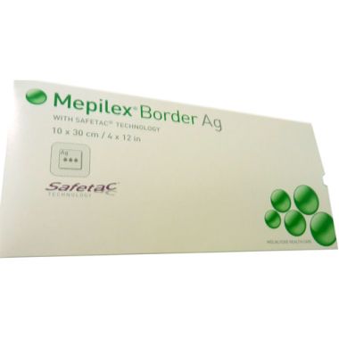 Mepilex Border AG 395990 | 4 x 12 Inch by Molnlycke