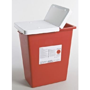 8 Gallon SharpSafety Red Sharps Container with Horizontal/Vertical Entry - 8997PG2