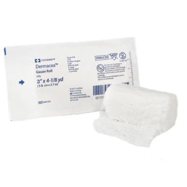 Dermacea 441107 Low Ply Gauze Roll 3in x 4yds 3 Ply - Sterile