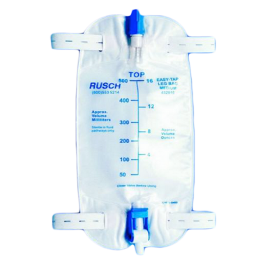 Teleflex 452919 Rusch Easy Tap Urinary Leg Bag with Flip Valve (19 oz)