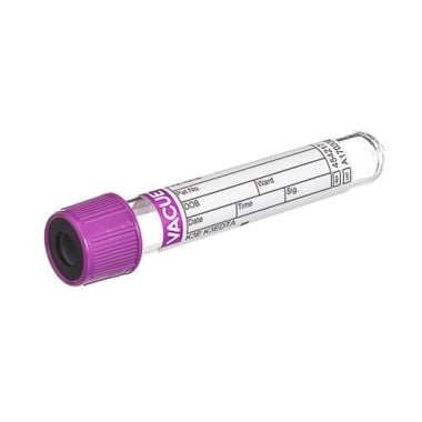VACUETTE K3E K3EDTA Tube - Lavender, 13x75 mm, 3 mL