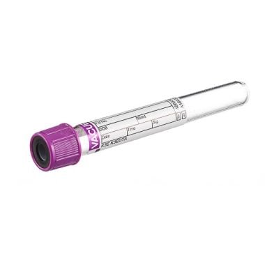 6 mL Vacuette K3E K3EDTA Tube - Lavender, 13x100 mm