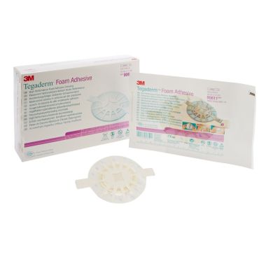 Tegaderm Foam Adhesive 90611 | Oval - 4 x 4-1/2 Inch, Pad Size 2-1/2 x 3 Inch by 3M