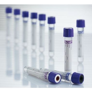 6 mL Vacuette K3E K3EDTA Tube - Lavender, 13x100 mm