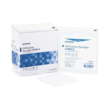 McKesson 4 x 4 Inch All Purpose Sponge 4 Ply, Sterile - 16-602317
