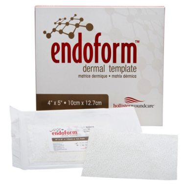 Aroa Endoform Dermal Template 529314 | 4 x 5 Inch Fenestrated Collagen Dressing
