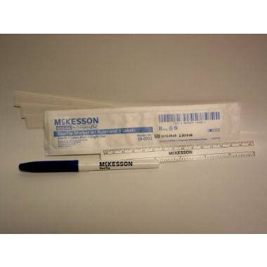 Medi-Pak Performance Plus DuoTip Marker with Ruler and 9 Labels