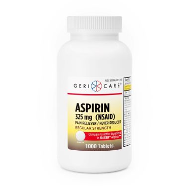 Geri-Care Quali-Tabs Aspirin Tablets, 325mg