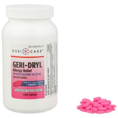 Geri-Care Geri-Dryl Allergy Relief Tablets