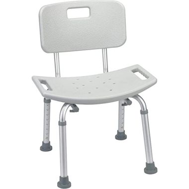 KD Aluminum Bath Bench with Back