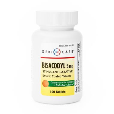 Geri-Care Bisacodyl Stimulant Laxative Tablets