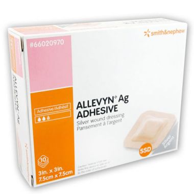 Allevyn Ag Adhesive 66020970 | 3 x 3 Inch by Smith & Nephew
