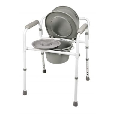 Lumex Steel Folding Commode