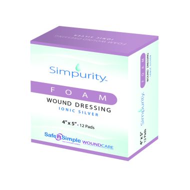Simpurity Foam Wound Dressing Ionic Silver