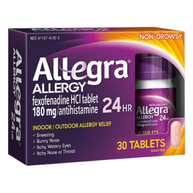 Allegra Adult Non-Drowsy Antihistamine Tablets