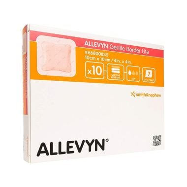 Allevyn Gentle Border Lite 66800835 | 4 x 4 Inch