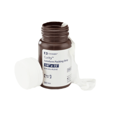 Curity 7831 Iodoform Gauze 1/4 in x 15 ft Packing Strips