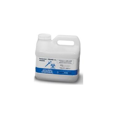 1.5 Gallon Isolyser SMSm Translucent Vertical Entry Mailback Sharps Container - SMS4000M