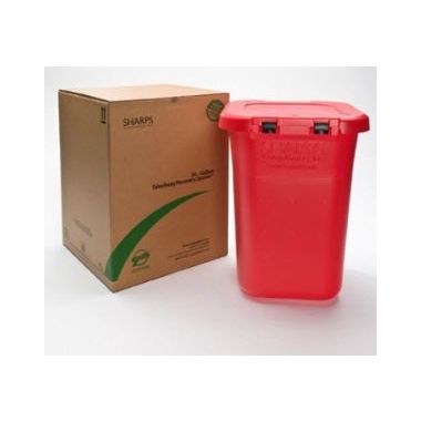 30 Gallon TakeAway Recovery System Red Mailback Sharps Container - 80030