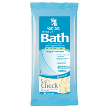 Comfort Impreva Bath Cleansing Washcloths