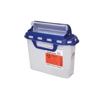 1.35 Gallon Recykleen White Horizontal Entry Pharmaceutical Waste Container - 305058