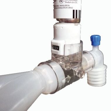Southmedic MDI Inline Adapter with Attached Tether Strap - 765-SMDIA-1000