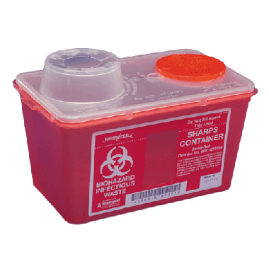 8 Quart Sharps-A-Gator Sharps Container with Chimney Top - 8881676285