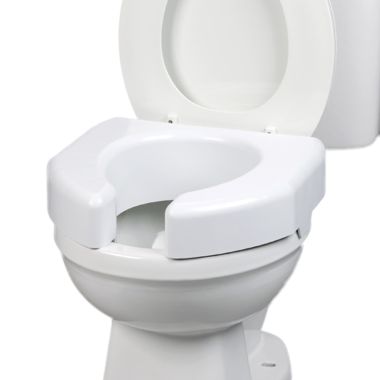 Maddak Ableware Basic Open Front Elevated Toilet Seat, 3" Height