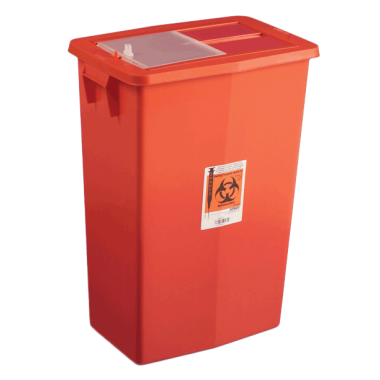 12 Gallon Red Multi-Purpose Sharps Container, Slide Lid - 8935
