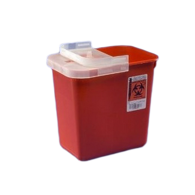 2 Gallon Red SharpSafety Sharps Container for Phlebotomy 8990SA
