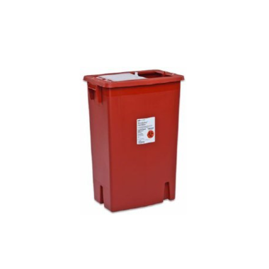 8 Gallon Red SharpSafety Sharps Container with Gasketed Slide Lid 8997S