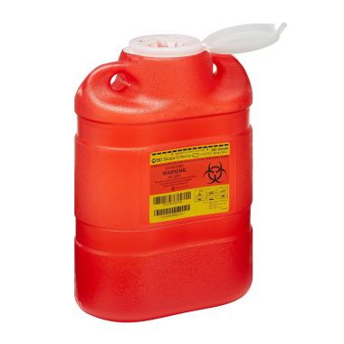 8.2 Quart Red BD Sharps Container with Regular Funnel Entry 305490