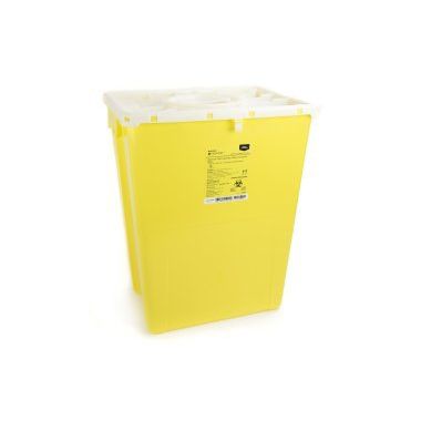 12 Gallon AP Line Yellow Chemotherapy Waste Container Vertical Entry - FGAP50MYC001
