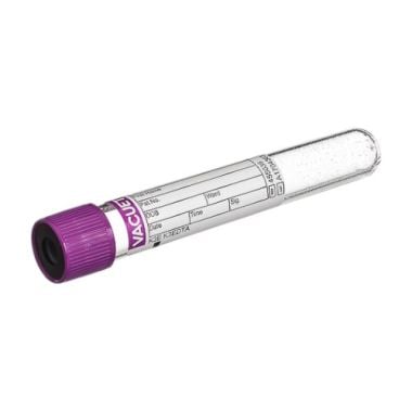 Vacuette K3E K3EDTA Tube - Lavender, 16x100 mm, 9 mL