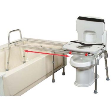 Eagle Health Supply Toilet-to-Tub Sliding Transfer Bench