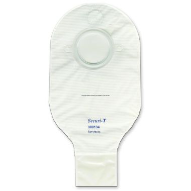 Securi-T Two-piece Drainable Pouch with Filter 12 L, 2-1/4 Flange, Transparent