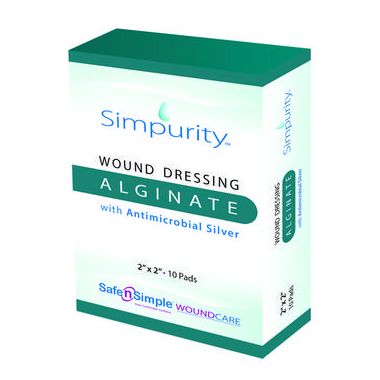 Simpurity Wound Dressing Alginate with Antimicrobial Silver