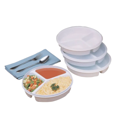 Ableware Partitioned Divider Plate with Lid