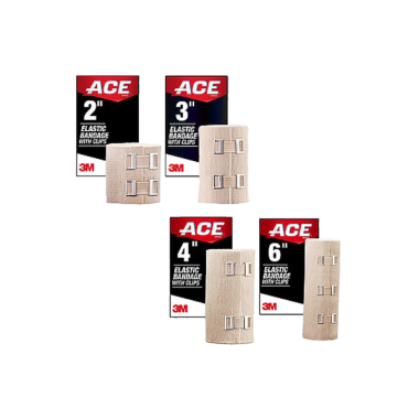 3M Ace Elastic Bandage with Clips - 2, 3, 4 & 6 Inch Wrap