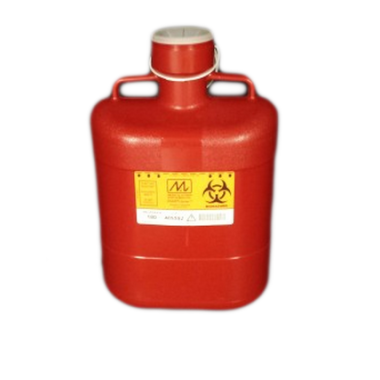 10 Quart Medical Action Industries Acme United Sharps Container, Red - 180