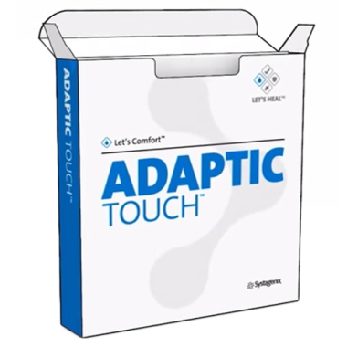 Adaptic Touch 8 x 12 Inch Silicone Dressing, Non-Adhering - 500504