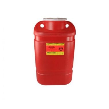 6.9 Quart BD Red Sharps Container w/ Funnel Entry - 305489