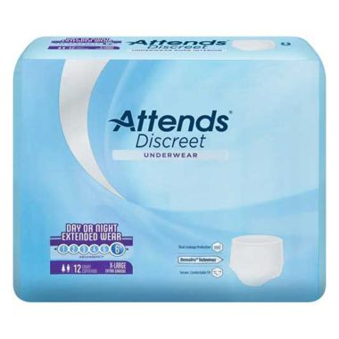 Attends Discreet Underwear, Day or Night - Super Absorbency