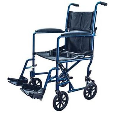 Invacare 19 Inch Lightweight Aluminum Transport Chair w/Swing Away Foot Rest - 9201