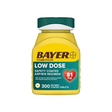 Bayer Low Dose Aspirin Tablets, 81 mg - Enteric Coated