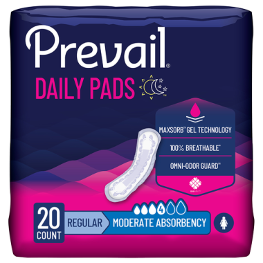 Prevail Bladder Control Incontinence Pads | Light, Moderate, Maximum, Ultimate Absorbency
