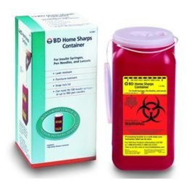 BD Mailback Sharps Container Vertical Entry Storage - 300 Pen Needle - 323487